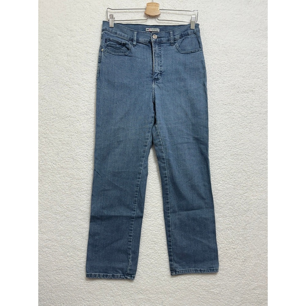 Lee‎ Classic Fit At The Waist Womens Blue Denim Jeans Pants
